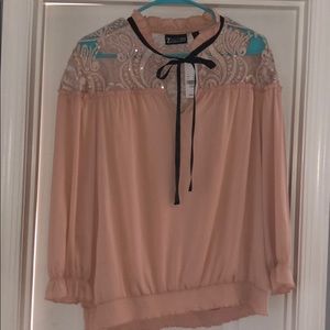 Soft Pink 7th Avenue Design Studio Blouse